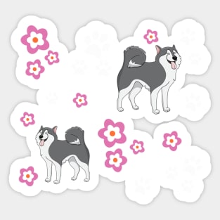 Unique Siberian Husky Dog Gifts Items Sticker